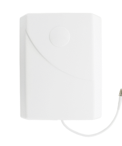 Antena Tipo Panel de Montaje en Pared, Multibanda 700-960 MHZ/ 1710-2170 MHz, 75 Ohm, conector F hembra.