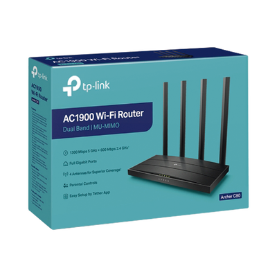Router inalámbrico AC Wave 2 1900 doble banda 1 puerto WAN 10/100/1000 Mbps y 4 puertos LAN 10/100/1000 Mbps, MIMO 3X3, Beamforming - Image 11