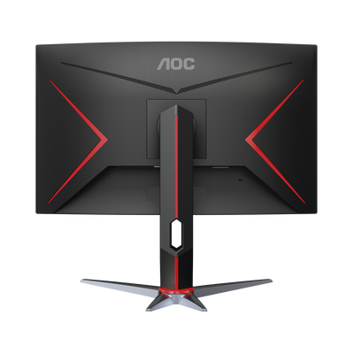 Monitor Curvo 27" GAMING W-LED VA, Resolución 1920 x 1080p 165Hz, con Entradas de Video VGA / HDMI / DISPLAYPORT . Bisel Ultra Delgado. Soporta VESA - Image 6