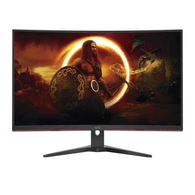 Monitor Curvo 32" GAMING W-LED VA, Resolución 2560 x 1440p 165Hz, con Entradas de Video HDMI / DISPLAYPORT . Bisel Ultra Delgado. Soporta VESA - Image 2