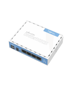 (hAP Lite) 4 Puertos Fast Ethernet y  Wi-Fi 2.4 GHz 802.11 b/g/n