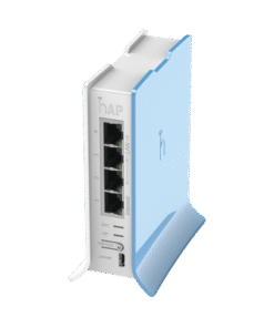 (hAP lite TC) 4 Puertos Fast Ethernet, Wi-Fi 2.4 GHz 802.11 b/g/n y base tipo Torre