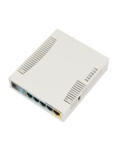 RouterBoard, 5 Puertos Fast, 1 Puerto USB, WiFi 2.4 GHz 802.11 b/g/n, Gran Cobertura con Antena 2.5 dbi, hasta 1 Watt de Potencia