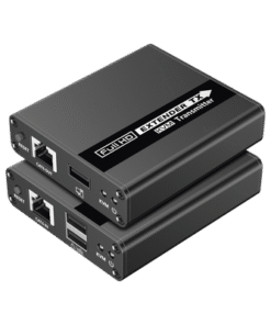 Kit extensor KVM (HDMI y USB) hasta 70 metros / Resolución 1080P @ 60 Hz/ Cat 6, 6a y 7 / CERO LATENCIA / HDR / Salida Loop / Uso 24/7 / Salida de audio de 3.5mm / Transmite el Video y Controla tu DVR vía USB a distancia.
